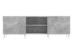 Suporte multimídia para TV prateleira para TV aparador armário para TV sala de jantar sala de estar quarto 150 x 30 x 50 cm madeira industrializada cinza 02_0025997