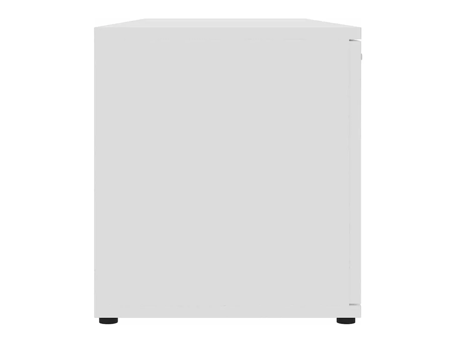 Suporte multimídia para TV prateleira para TV aparador armário para TV sala de jantar sala de estar quarto 120 x 34 x 37 cm madeira engenheirada branca 02_0025854