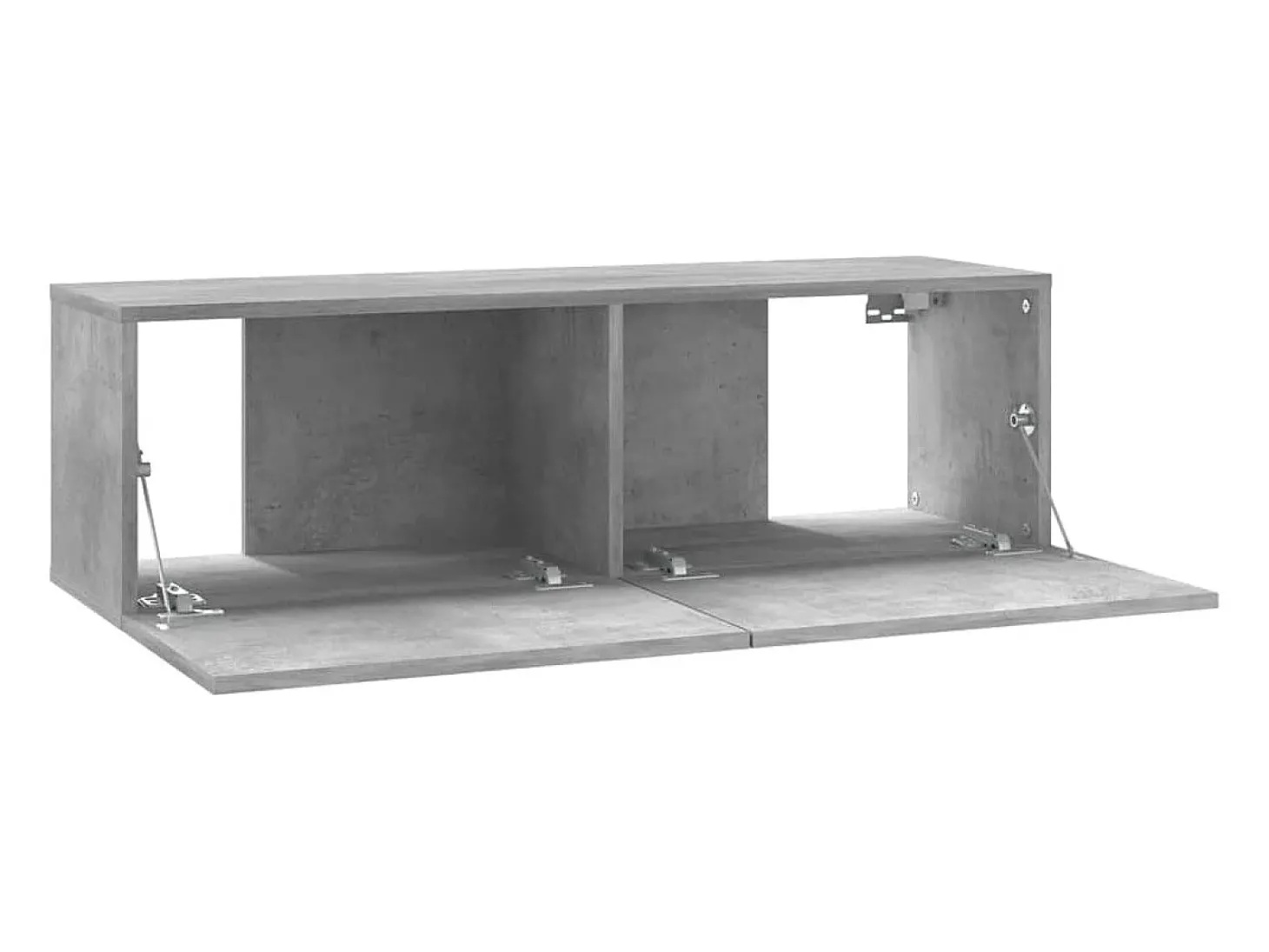 Suporte multimídia para TV prateleira para TV aparador para TV sala de jantar sala de estar quarto 100 x 30 x 30 cm madeira industrializada cinza 02_0025433