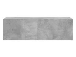 Suporte multimídia para TV prateleira para TV aparador para TV sala de jantar sala de estar quarto 100 x 30 x 30 cm madeira industrializada cinza 02_0025433