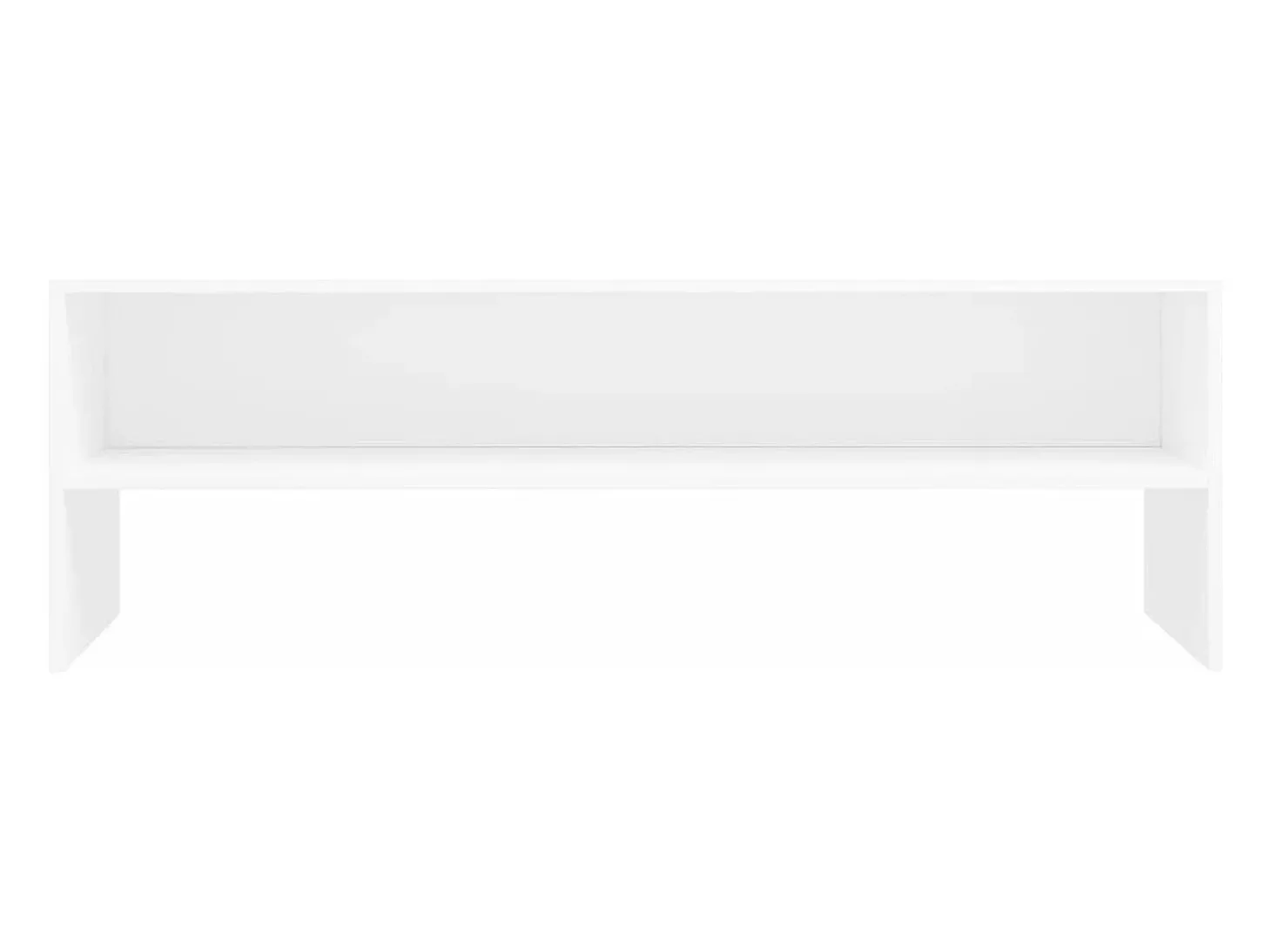 Suporte multimídia para TV prateleira para TV aparador armário para TV sala de jantar sala de estar quarto 120 x 40 x 40 cm madeira engenheirada branca 02_0025868