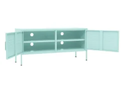 Suporte multimídia para TV prateleira para TV armário para TV sala de jantar sala de estar quarto verde menta 105 x 35 x 50 cm aço verde 02_0027689