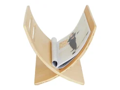 Suporte para jornais 30x29x36 cm natural