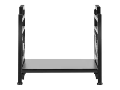 Suporte para Lenha SucceBuy de Aquecimento Interno, Armazenamento de Lenha Curvo 45 x 31.5 x 41.5 cm, com Suporte de Lona, Capacidade de Carga 18,1 kg