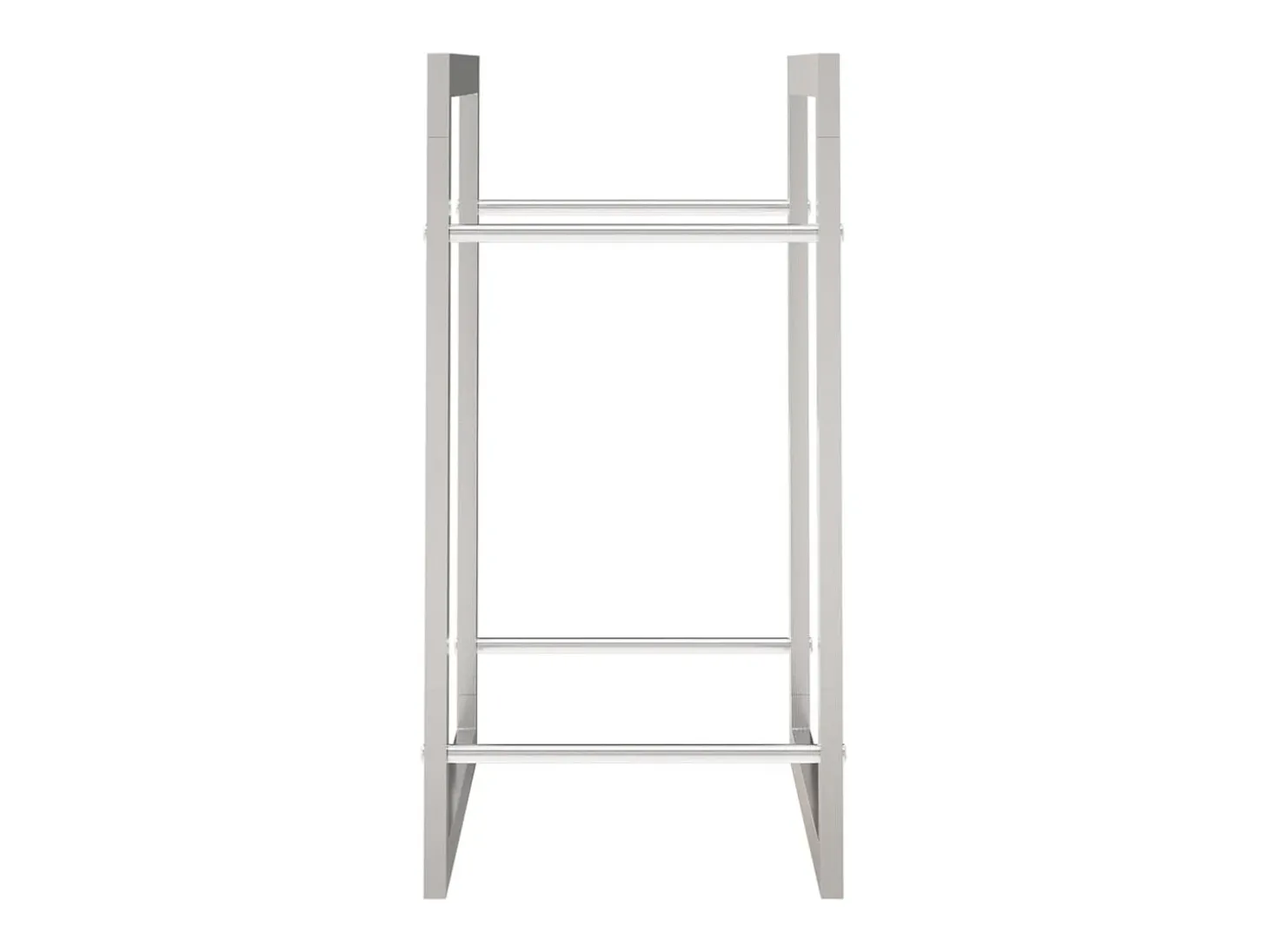 Suporte para lenha 80x28x86 cm aço inoxidável PT928863