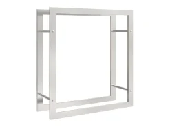 Suporte para lenha 80x28x86 cm aço inoxidável PT928863