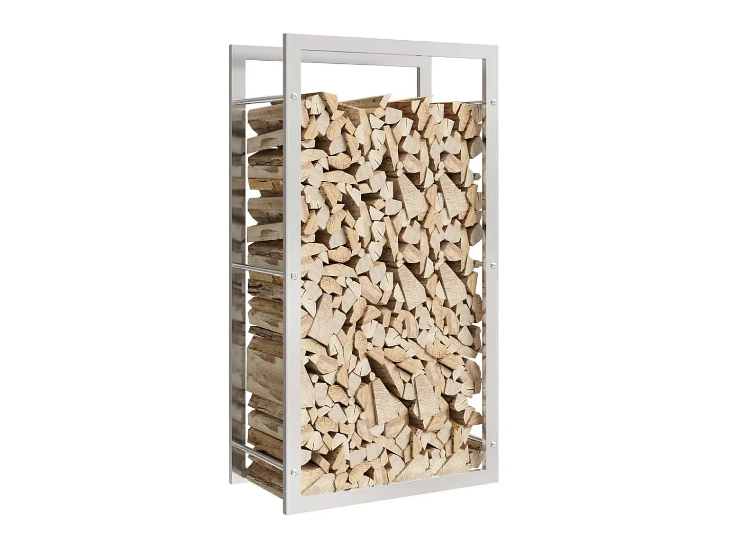 Suporte para lenha 50x28x94 cm aço inoxidável PT824063