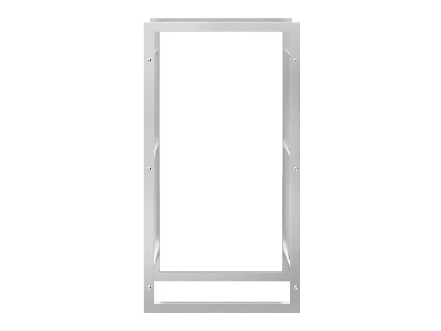 Suporte para lenha 50x28x94 cm aço inoxidável PT824063