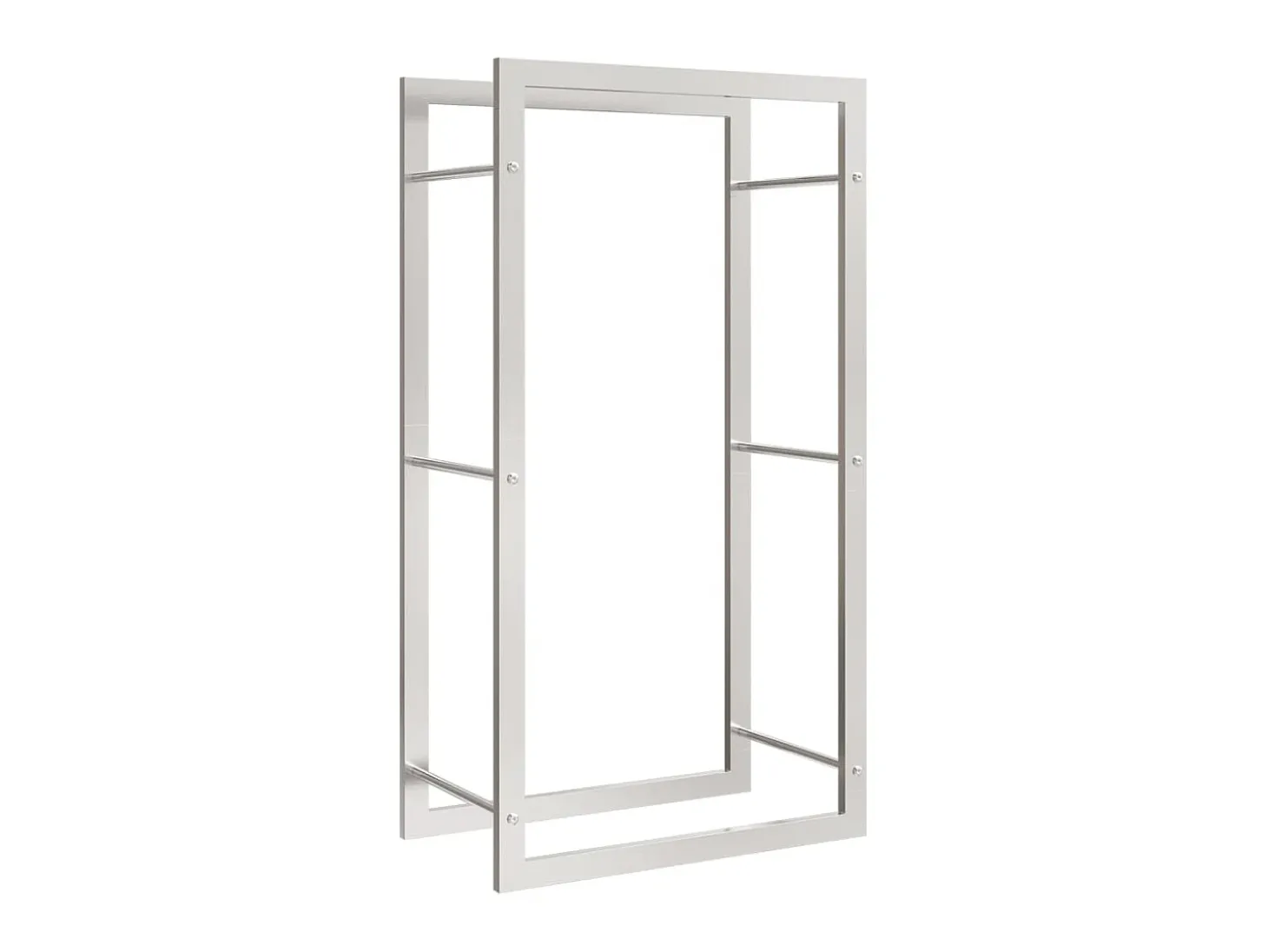 Suporte para lenha 50x28x94 cm aço inoxidável PT824063