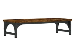 Suporte para monitor móvel de escritório 55 x 23 x 14 cm madeira industrializada marrom 02_0044893