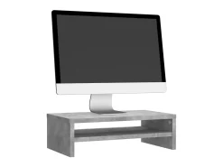 Suporte para monitor 42x24x13 cm contraplacado cinzento cimento PT631517