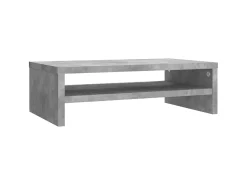 Suporte para monitor 42x24x13 cm contraplacado cinzento cimento PT631517