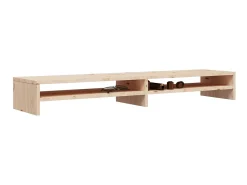 Suporte para monitor 100x24x13 cm madeira de pinho maciça PT272256