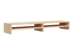 Suporte para monitor 100x24x13 cm madeira de pinho maciça PT272256