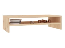 Suporte para monitor 50x24x13 cm madeira de pinho maciça PT147033