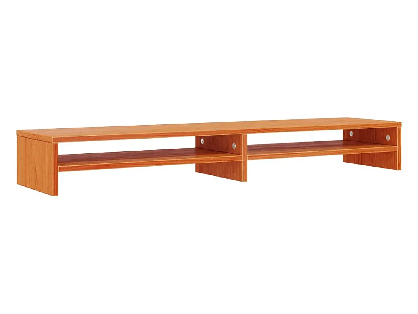 Suporte para monitor 100x24x13 cm pinho maciço castanho mel PT852708