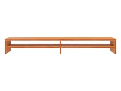 Suporte para monitor 100x24x13 cm pinho maciço castanho mel PT852708