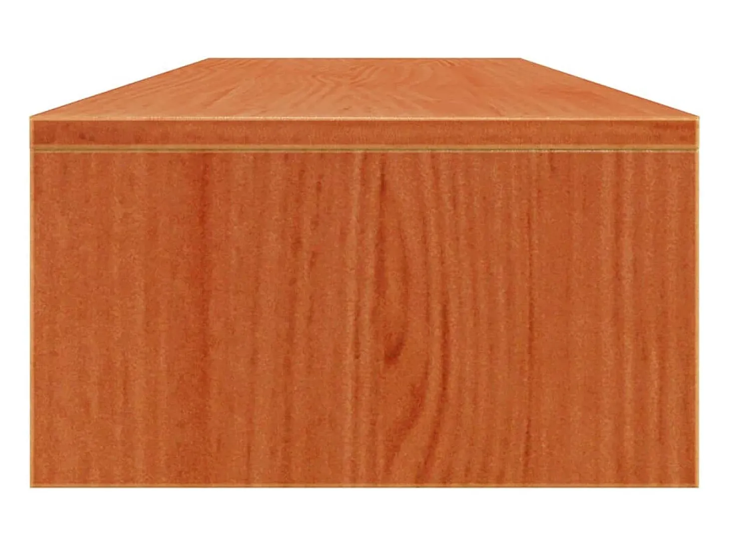 Suporte para monitor 100x27x15 cm pinho maciço castanho mel PT518621