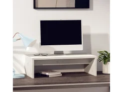 Suporte para monitor 50x27x15 cm pinho maciço branco PT814592