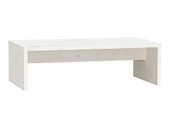 Suporte para monitor 50x27x15 cm pinho maciço branco PT814592