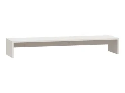 Suporte para monitor 100x27x15 cm pinho maciço branco PT550429