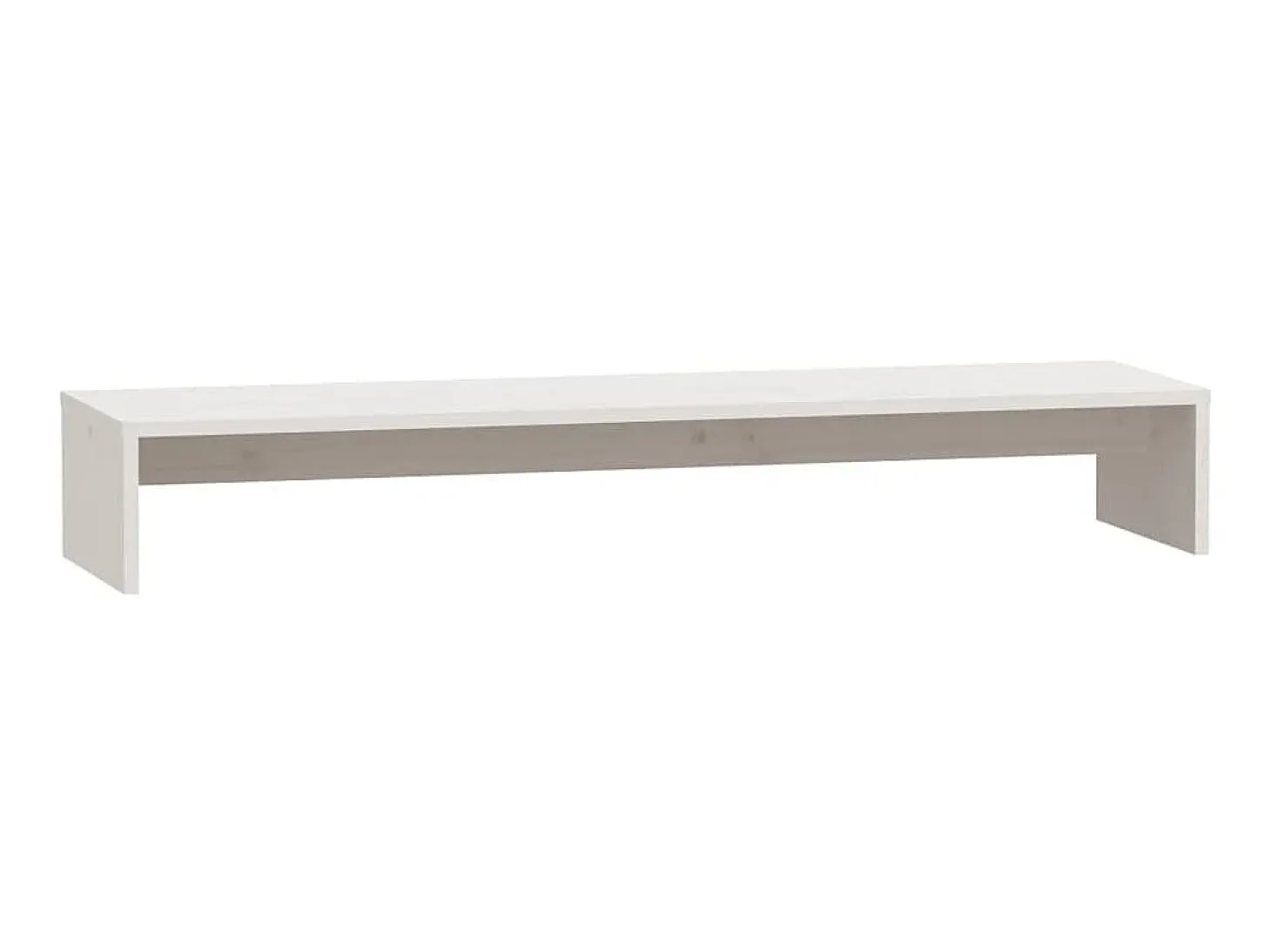 Suporte para monitor 100x27x15 cm pinho maciço branco PT550429