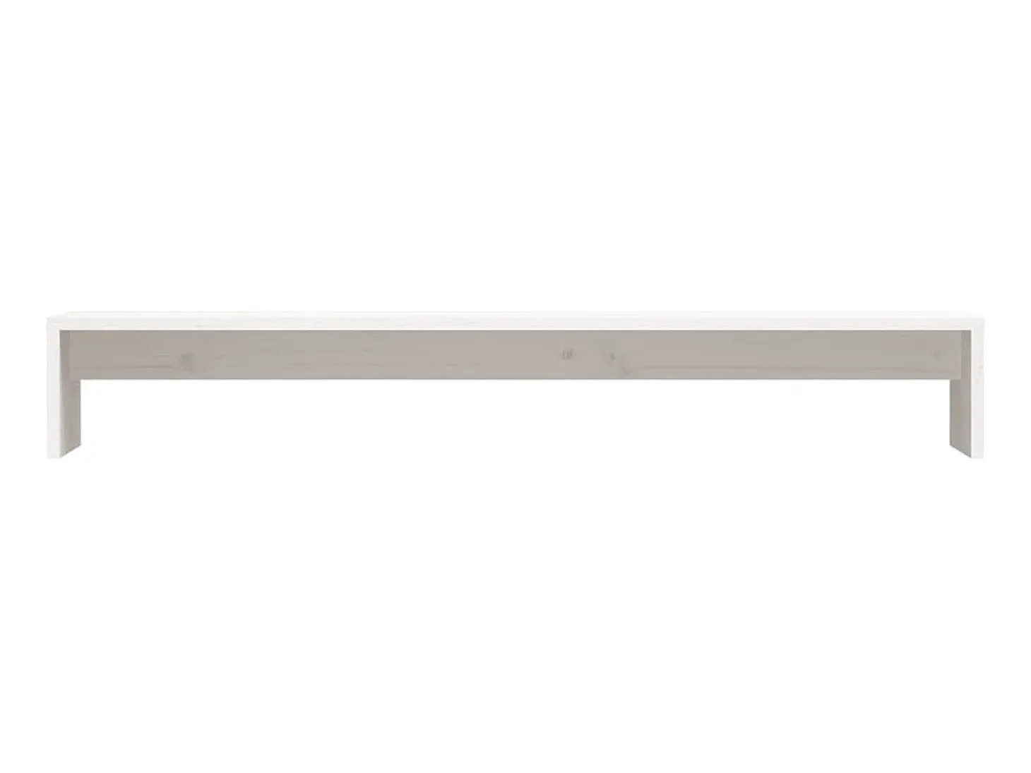 Suporte para monitor 100x27x15 cm pinho maciço branco PT550429