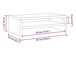 Suporte para monitor 42x24x13cm deriv. de madeira madeira velha