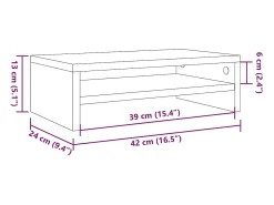 Suporte para monitor 42x24x13cm deriv. de madeira madeira velha