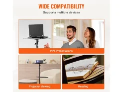 Suporte para Projetor SucceBuy Suporte para Projetor com Rodízios, Tripé para Portátil, Altura de 80 a 170 cm