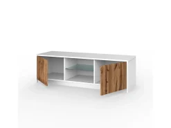 Suporte para TV BUDAPEST branco/carvalho