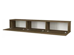 Suporte para TV 180 x 31 x 29,5 cm com acabamento em nogueira 03_0007879