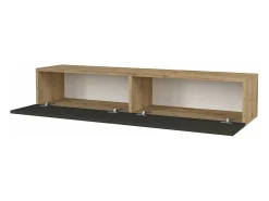 Suporte para TV 135 x 31 x 25 cm com efeito carvalho e antracite 03_0007866