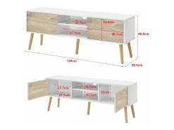 Suporte para TV 120 x 30 x 47 cm com efeito carvalho branco 03_0007754