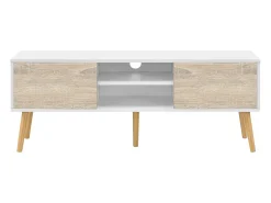 Suporte para TV 120 x 30 x 47 cm com efeito carvalho branco 03_0007754