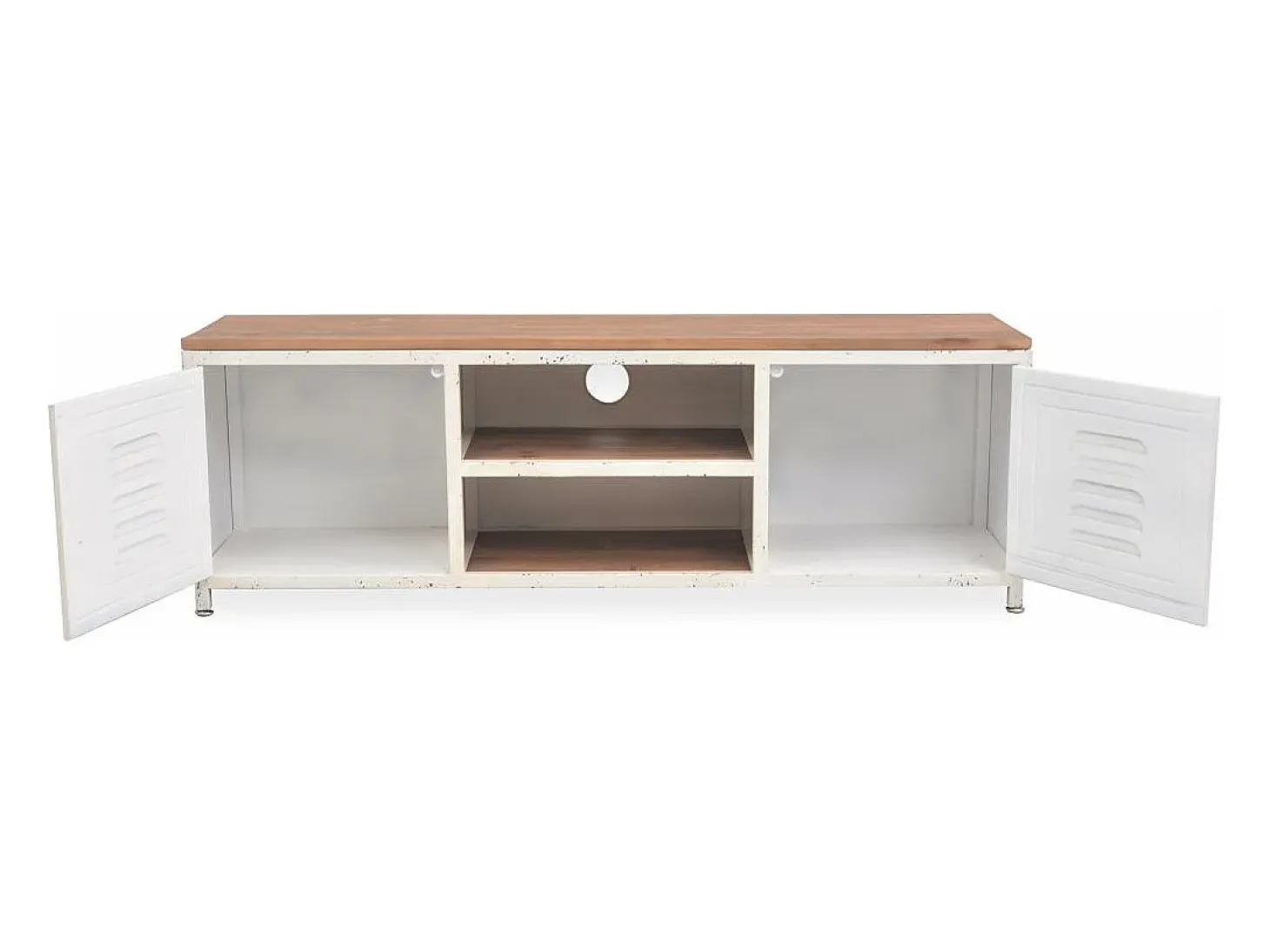 Suporte para TV aparador design prático unidade de TV branca de 120 cm 2502292