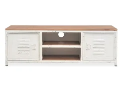 Suporte para TV aparador design prático unidade de TV branca de 120 cm 2502292