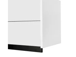 Suporte para TV branco brilhante - Suporte para TV com 1 gaveta e 4 portas - com iluminação LED - para sala de estar