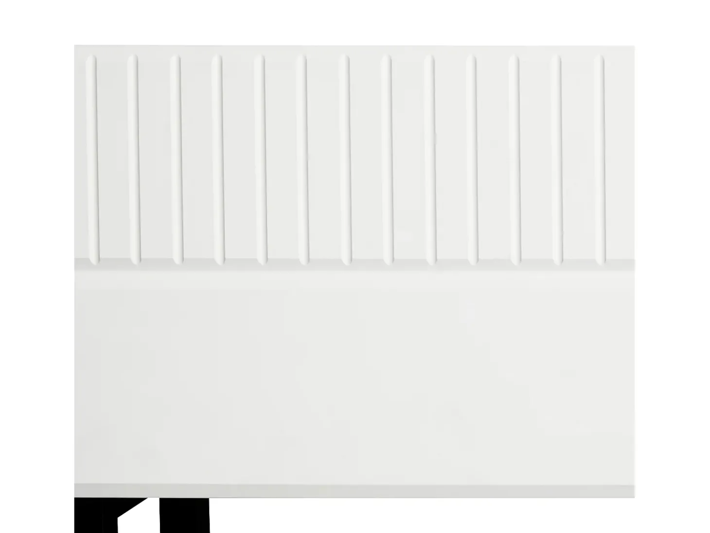 Suporte para TV com 3 gavetas - Design clássico em preto e branco - Tampo com acabamento brilhante