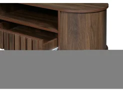 Suporte para TV com 2 gavetas - Madeira MDF - Cor castanho