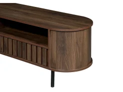 Suporte para TV com 2 gavetas - Madeira MDF - Cor castanho