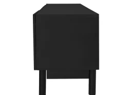 Suporte para TV com 4 portas curvas em formato de onda - Preto