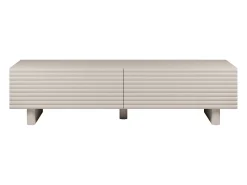 Suporte para TV com 2 portas, 180 cm, em MDF - Bege - LUDIMA