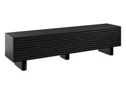 Suporte para TV com 2 portas, 180 cm, em MDF - Preto - LUDIMA