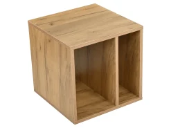 Suporte para TV com 3 portas - Porta de vidro - Acabamento em madeira cinza