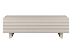 Suporte para TV com 2 portas, 150 cm, em MDF - Bege - LUDIMA