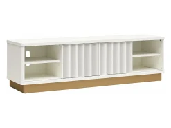 Suporte para TV com 2 prateleiras abertas em MDF Expresso