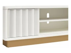 Suporte para TV com 2 prateleiras abertas em MDF Expresso
