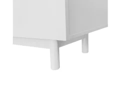 Suporte para TV com divisórias ajustáveis, para sala de estar, sala de jantar e quarto, branco, 175x38x56 cm