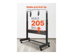 Suporte para TV com Rodas SucceBuy, para Televisores/LED/LCD/OLED (139,7-254 cm), Carrinho Portátil, Até 92,99 kg, VESA 80x60 cm, Sala de Estar/Escritório/Exterior